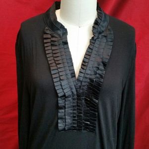 INC Satin Tux Bib Top - Large